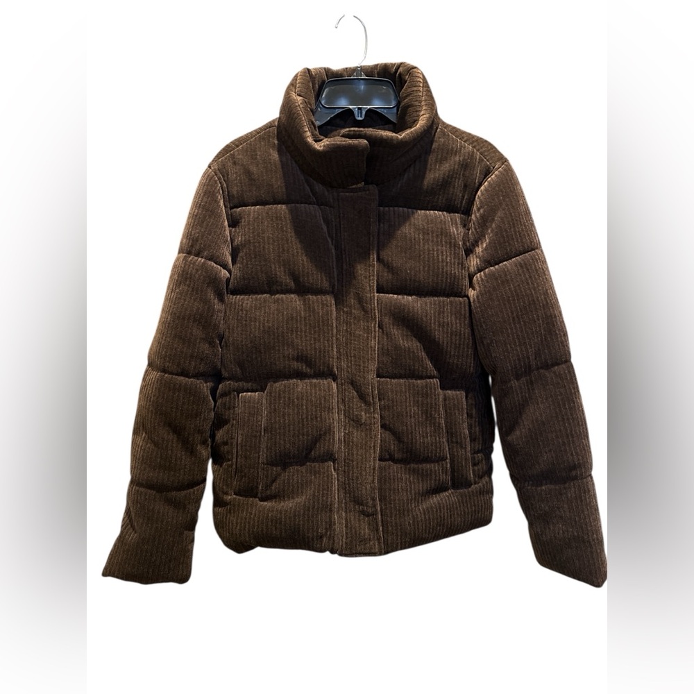 Wonderly Women’s S Brown Corduroy Puffer Jacket NWT Belk - Picture 1 of 7